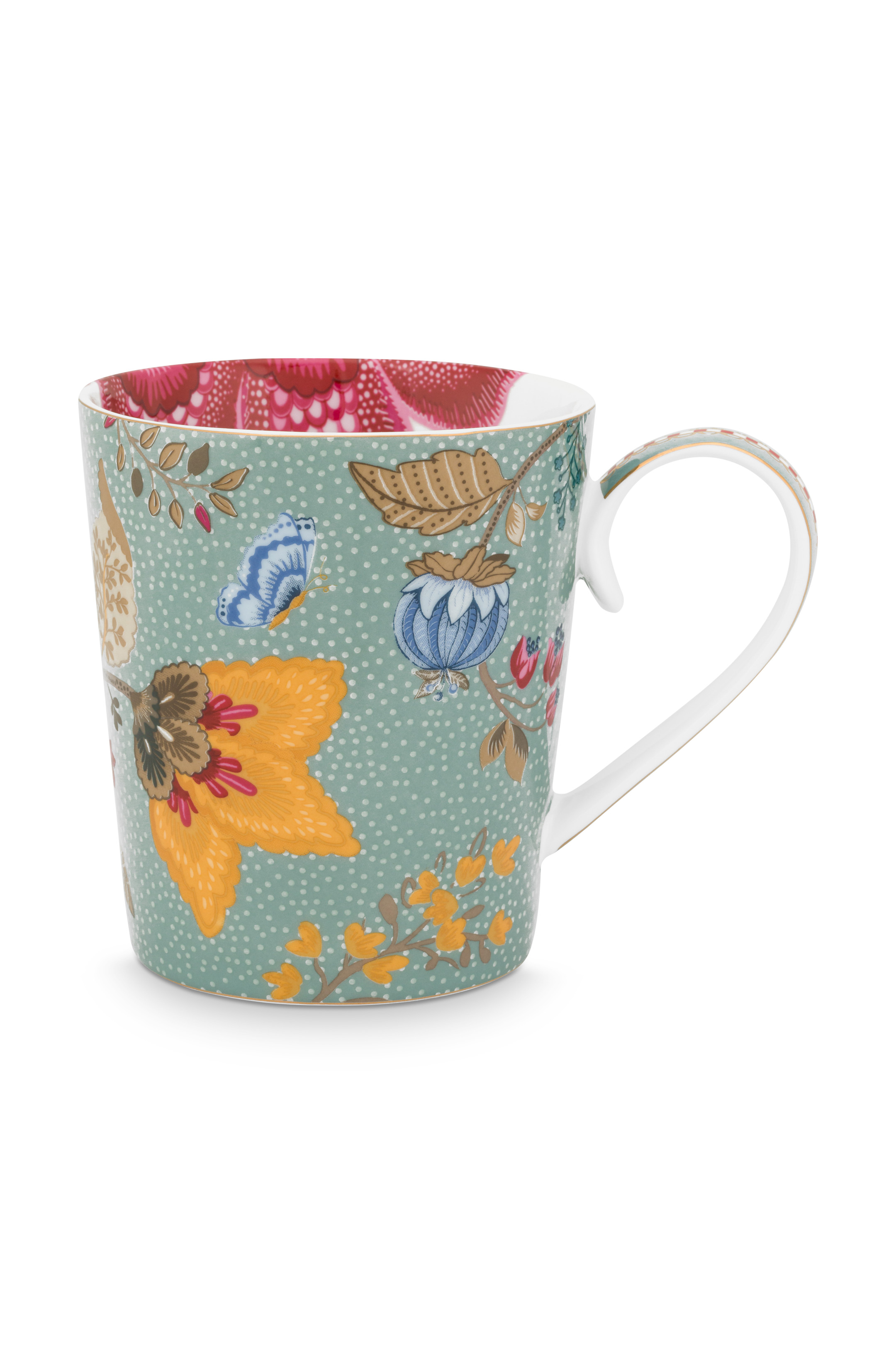 Tasse Alphabet Floral Fantasy Light Blue K