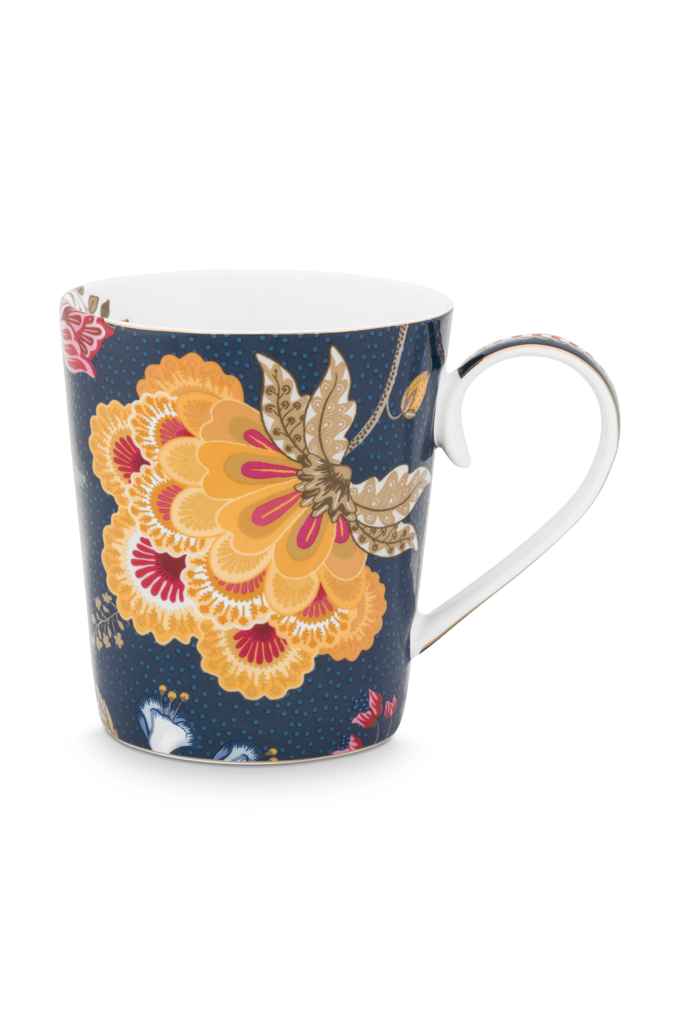 Tasse Alphabet Floral Fantasy Blue V