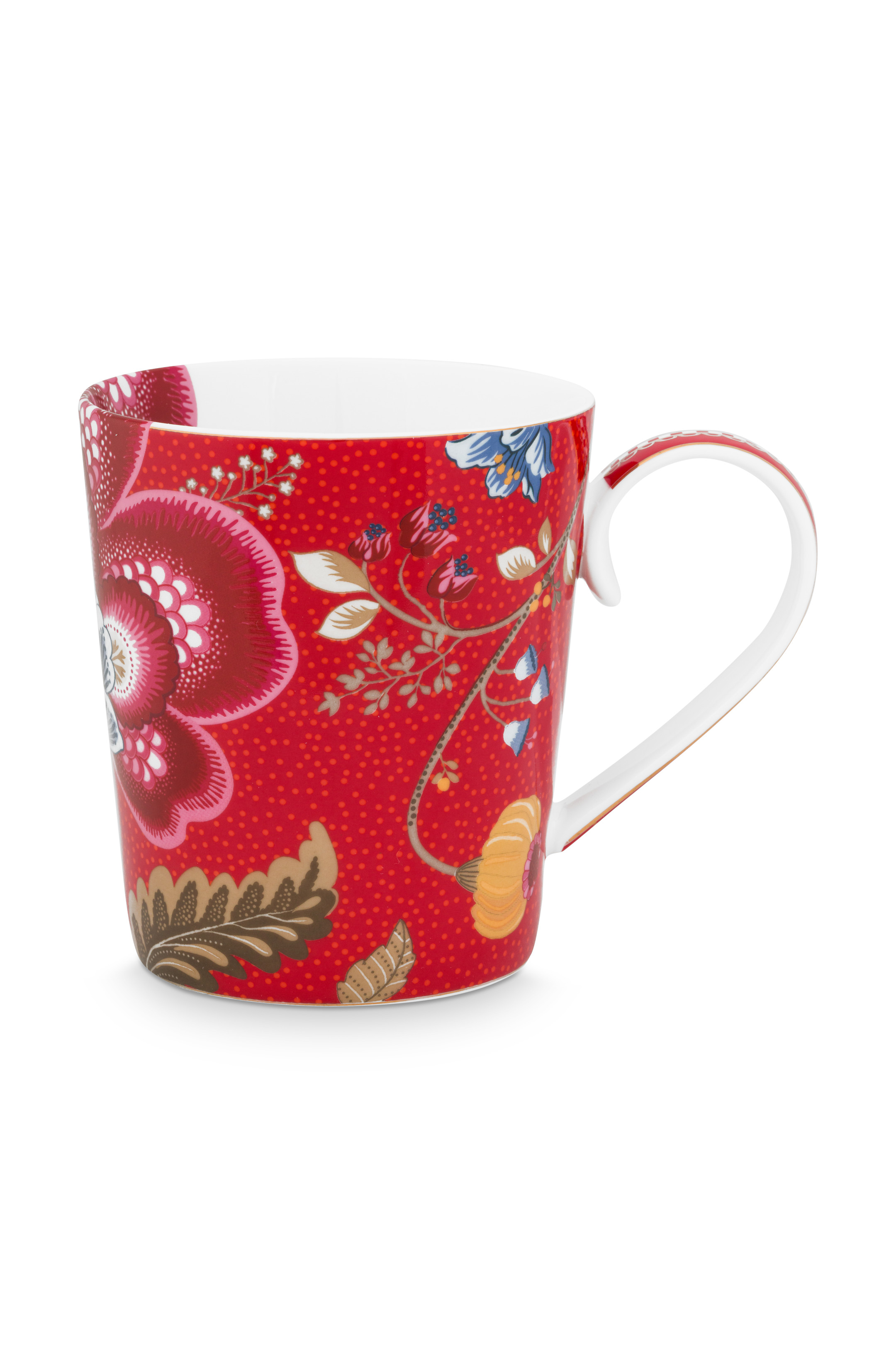 Tasse Alphabet Blushing Birds Red I