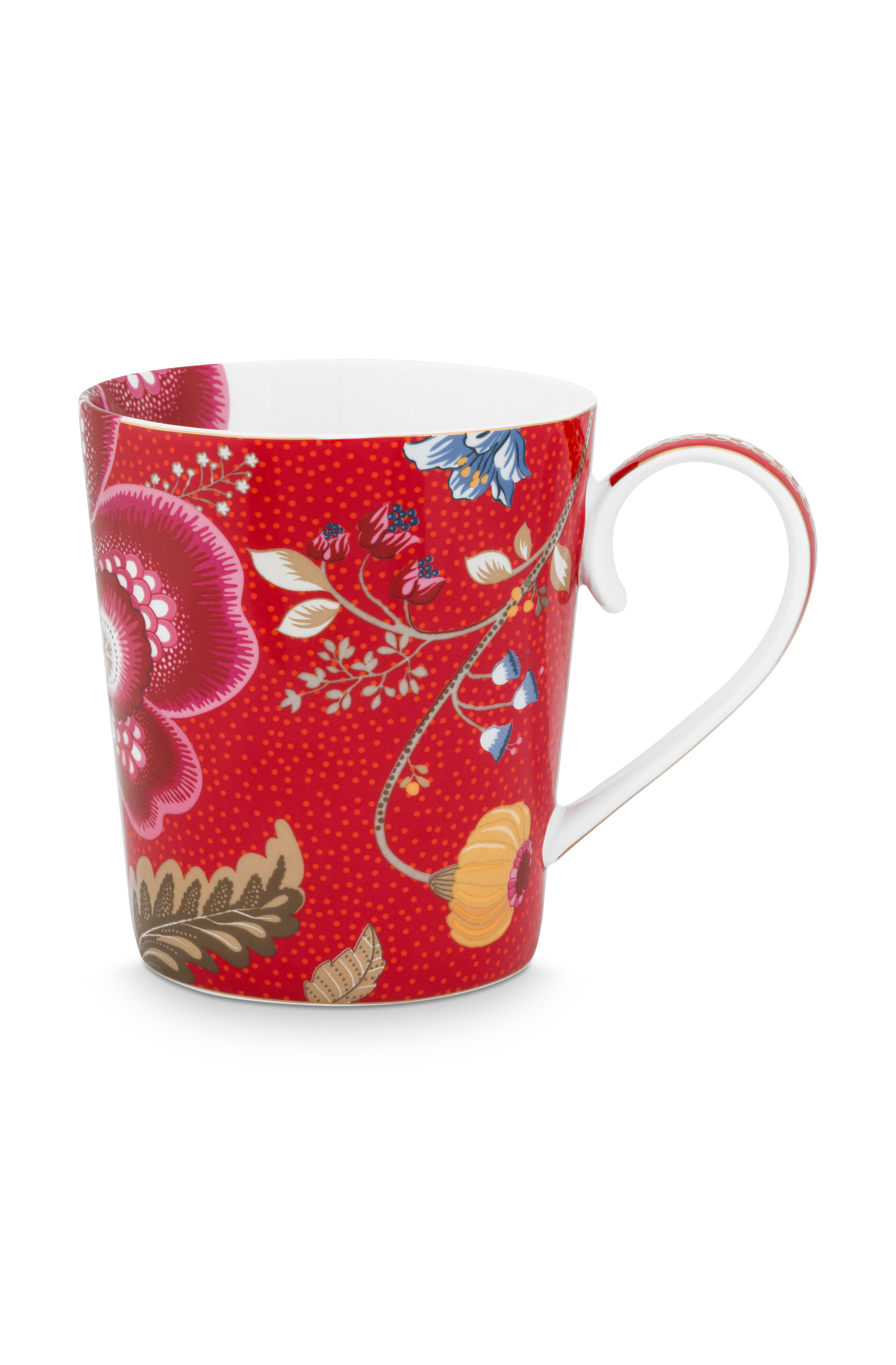 Tasse Alphabet Blushing Birds Red O