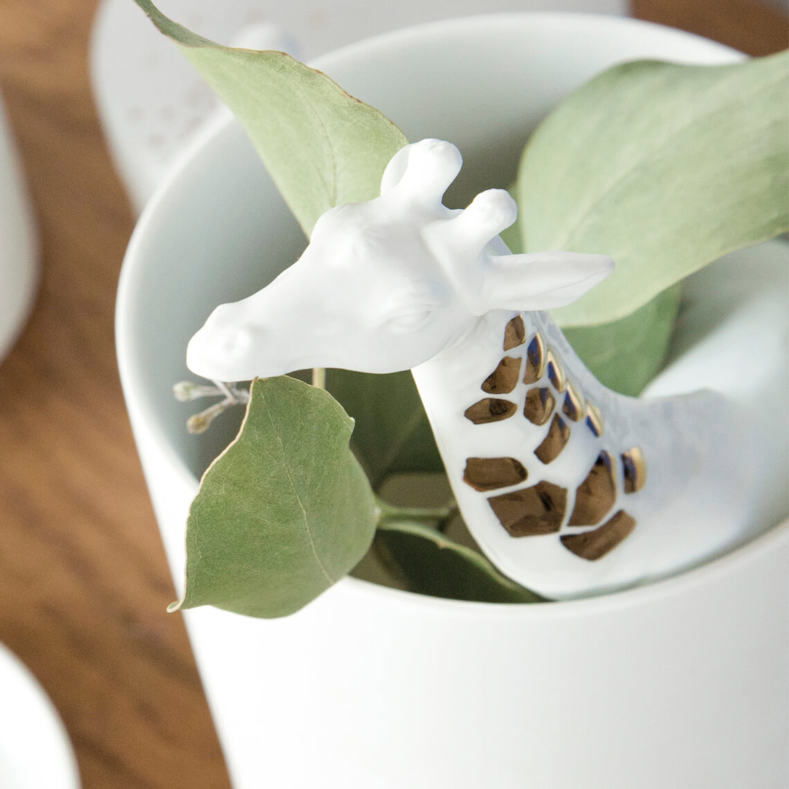 LIVING Porzellangeschichten Vase Giraffe