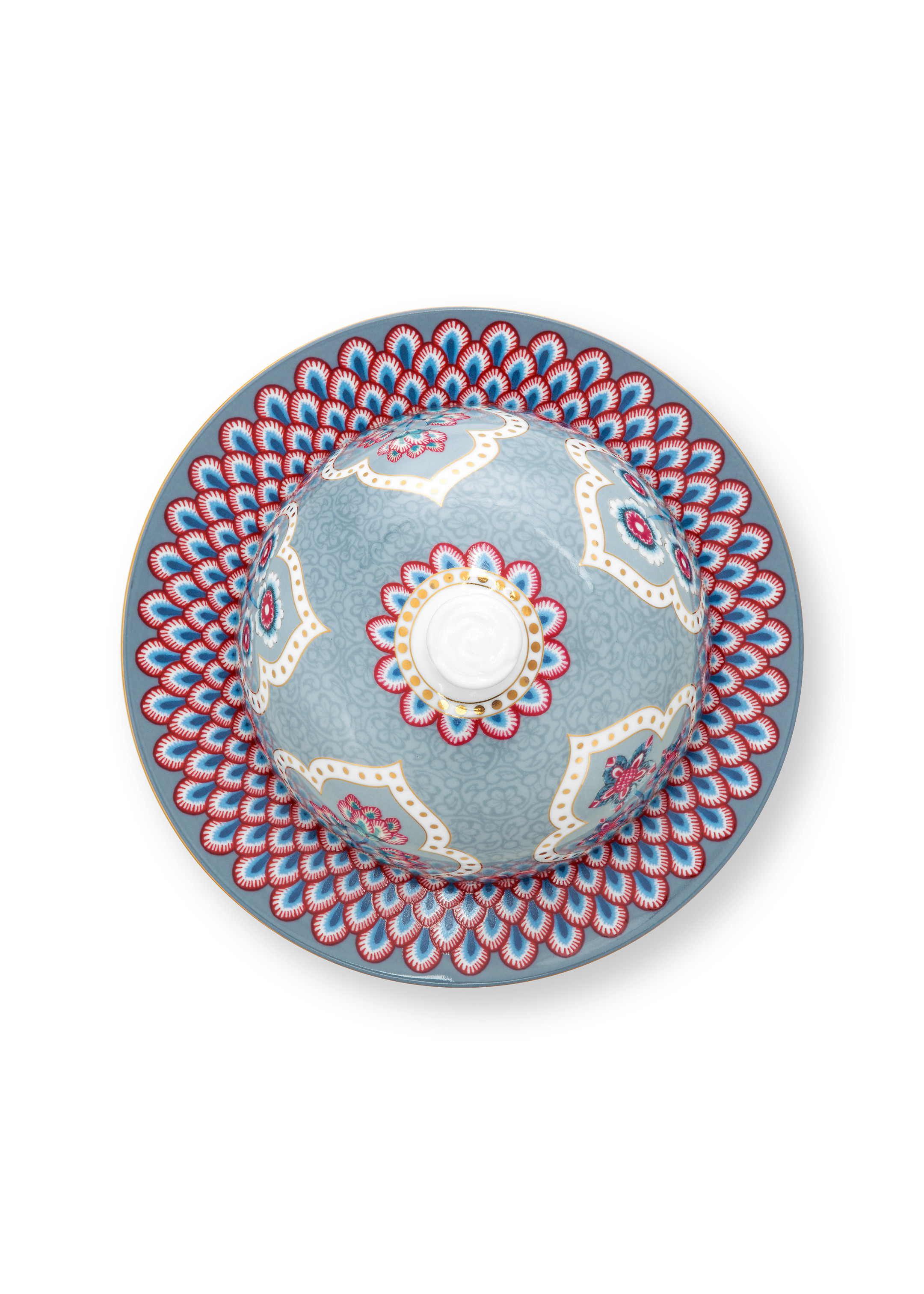 Butterdose Round Flower Festival Deco Light blue