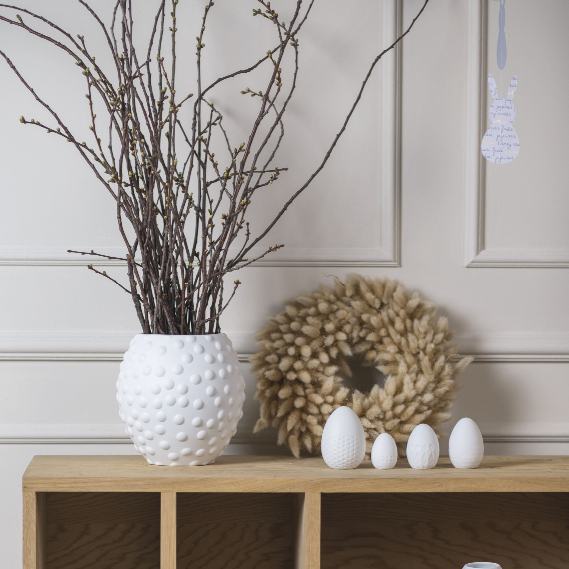 OSTERN Vase Punkte