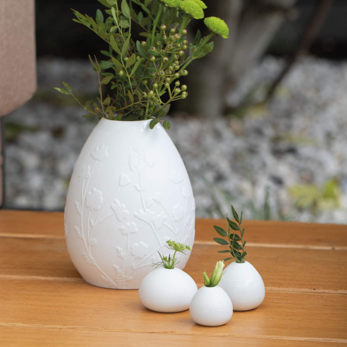 LIVING Gleichgewicht Minivasen 3er Set