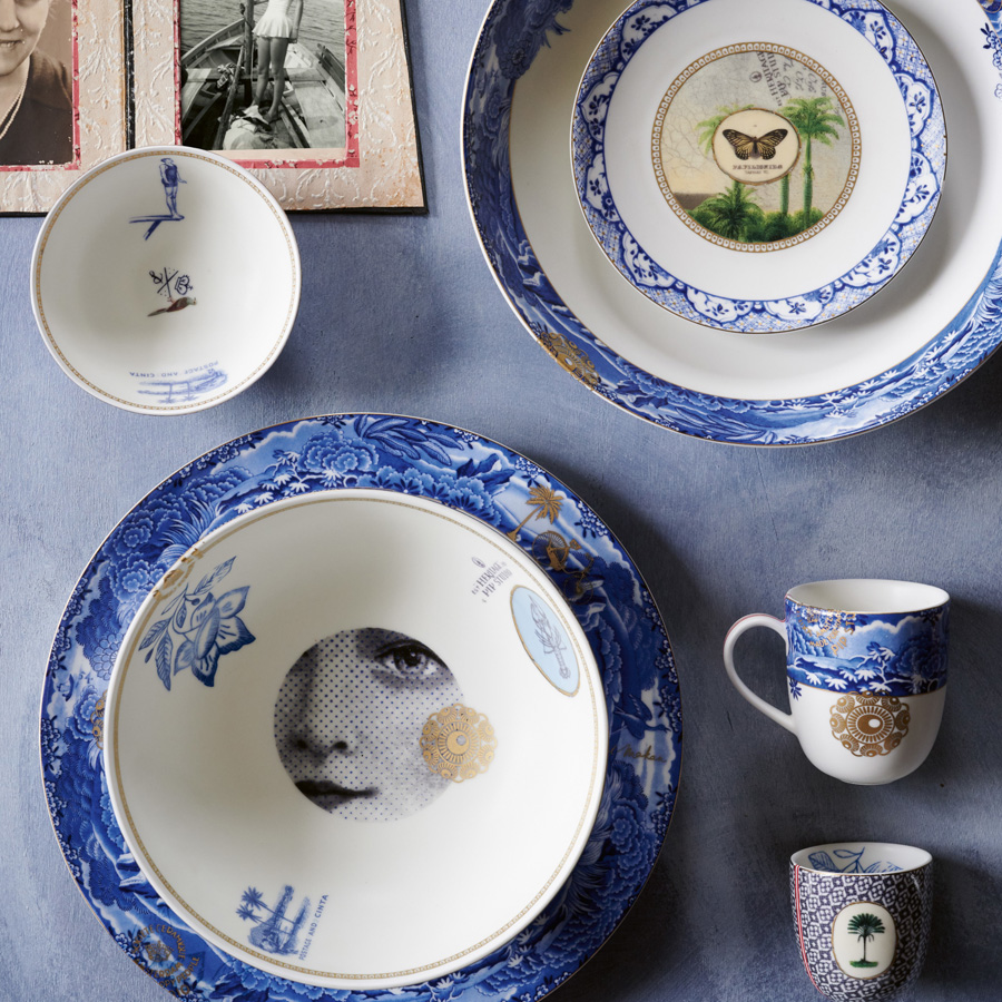 Dessertteller Heritage Butterfly blue