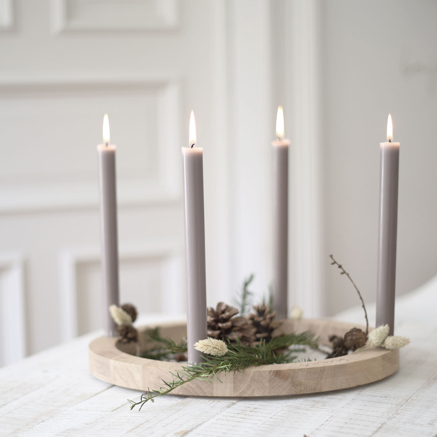 Adventkranz aus Eiche