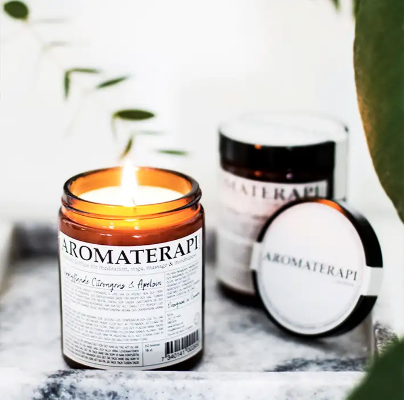 Duftkerze Lemongrass & Orange AROMATERAPI