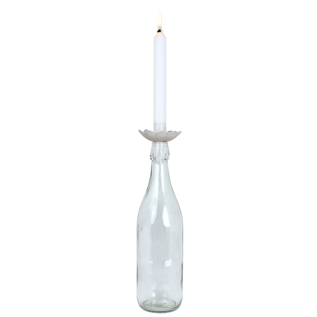 Kerzenhalter für Flaschen Ingrid Antique White