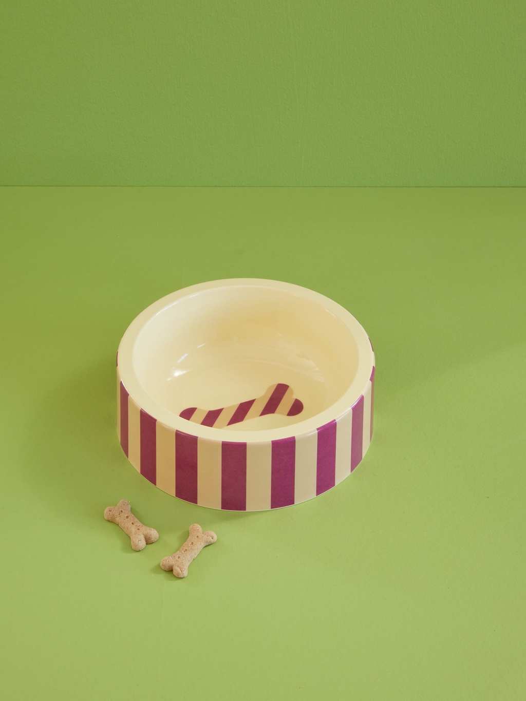 Futternapf Melamin Striped Bone