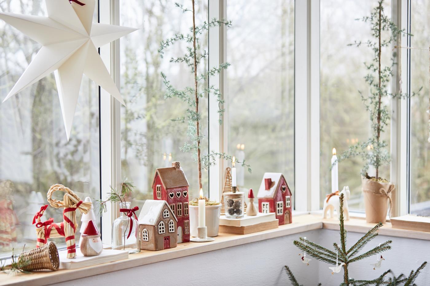 Haus für Teelicht Stillenat Lebkuchenhaus Schneekristall