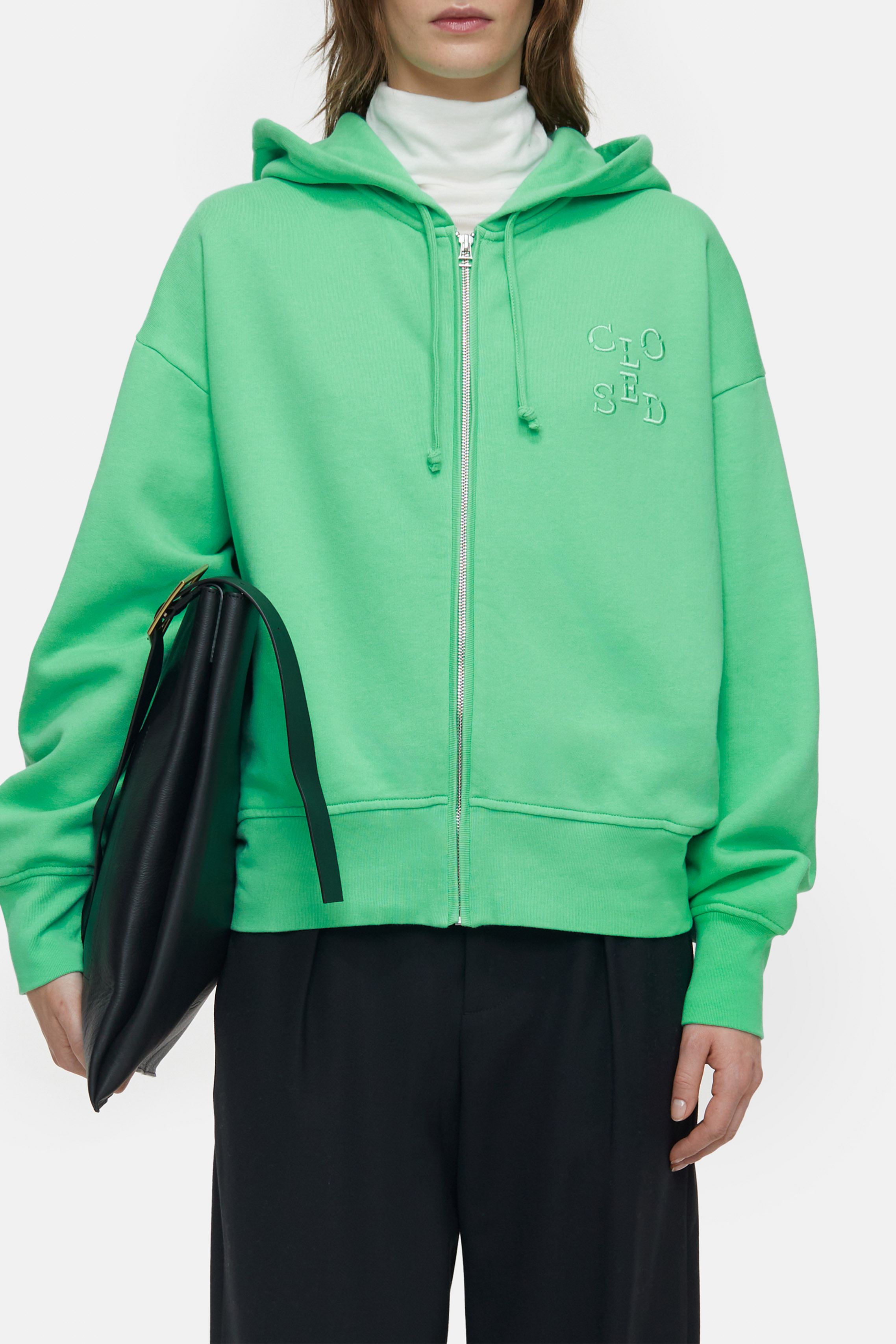 Hoodie mit Zip green kick