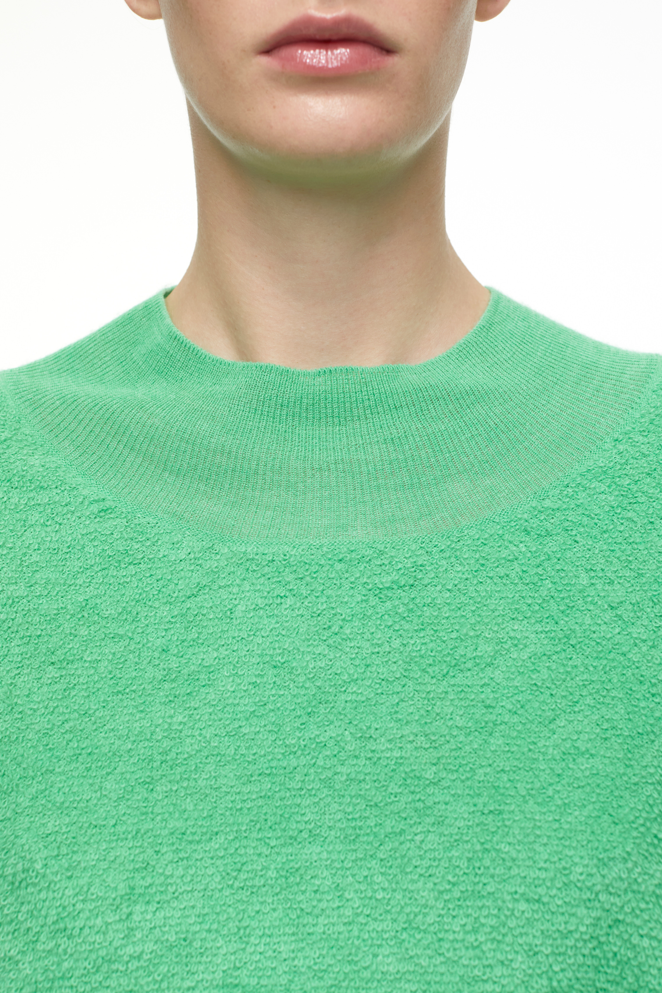 Pullover aus Wolle Italian Yarn green kick
