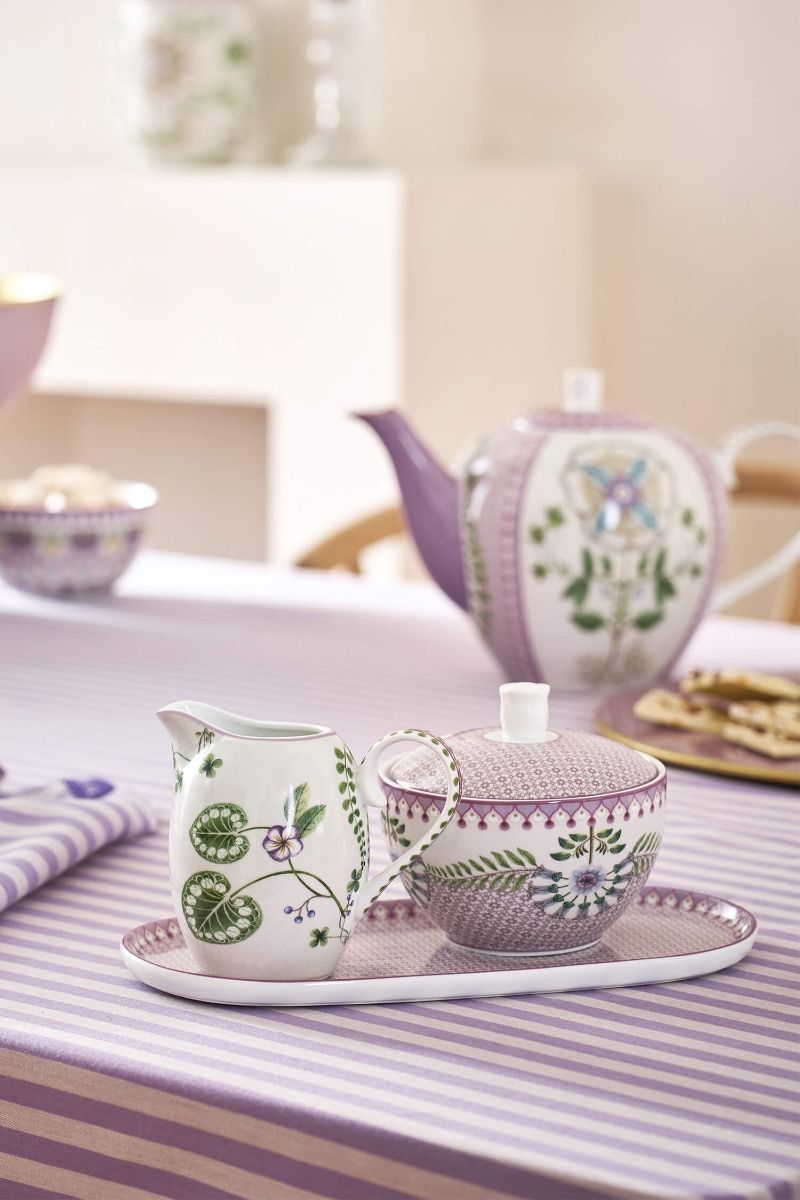 Zuckerdose Lily & Lotus Tiles Lilac