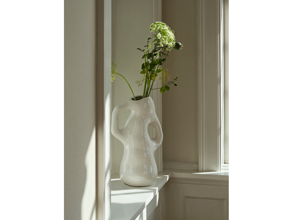 Vase Isolde white