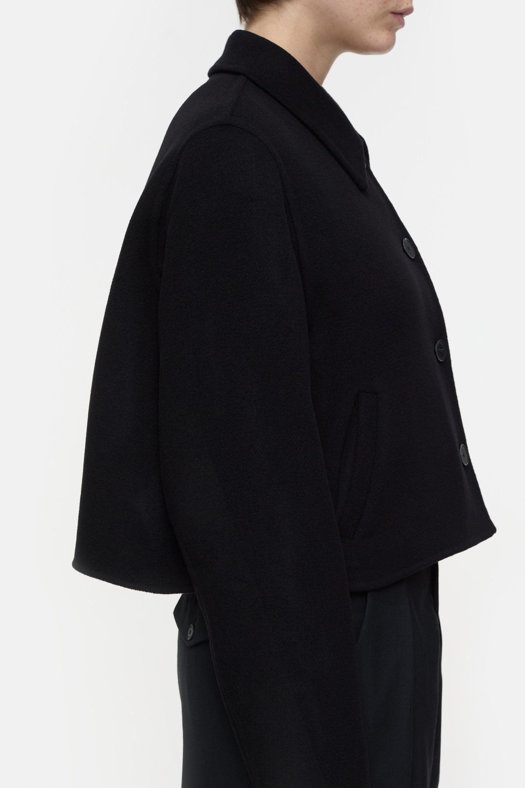 Jacke cropped black