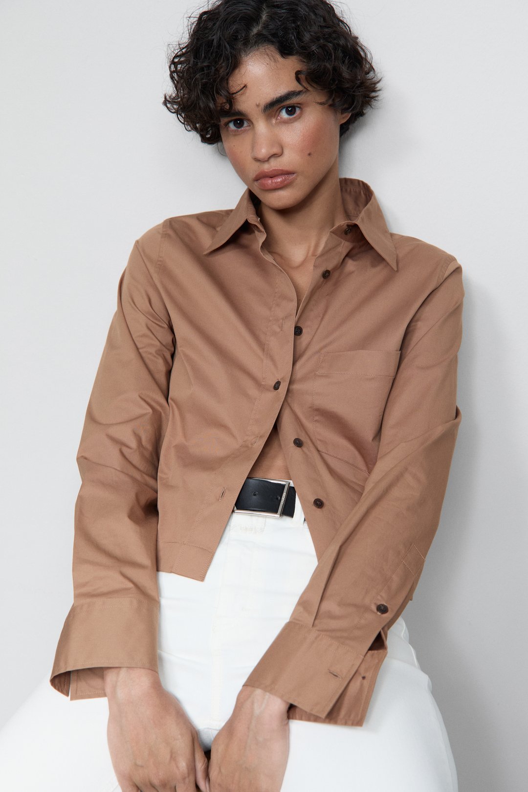 Hemdbluse biscotti brown