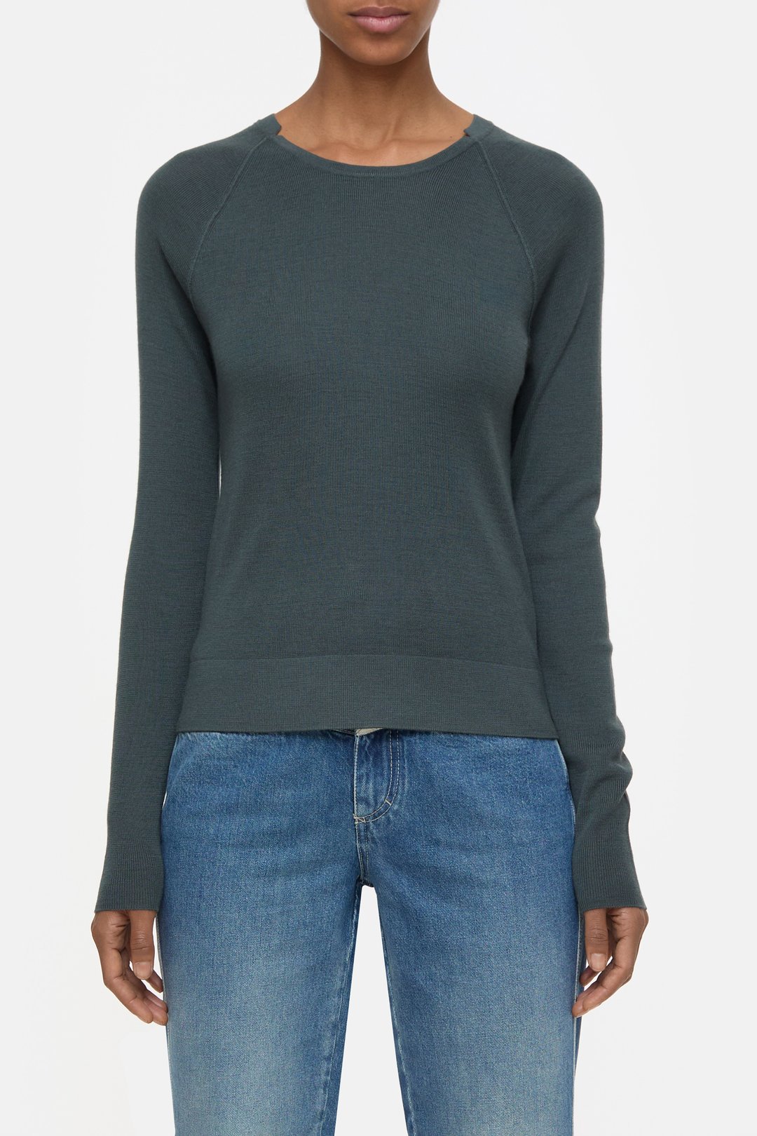 Pullover Bio-Wollmix pini green
