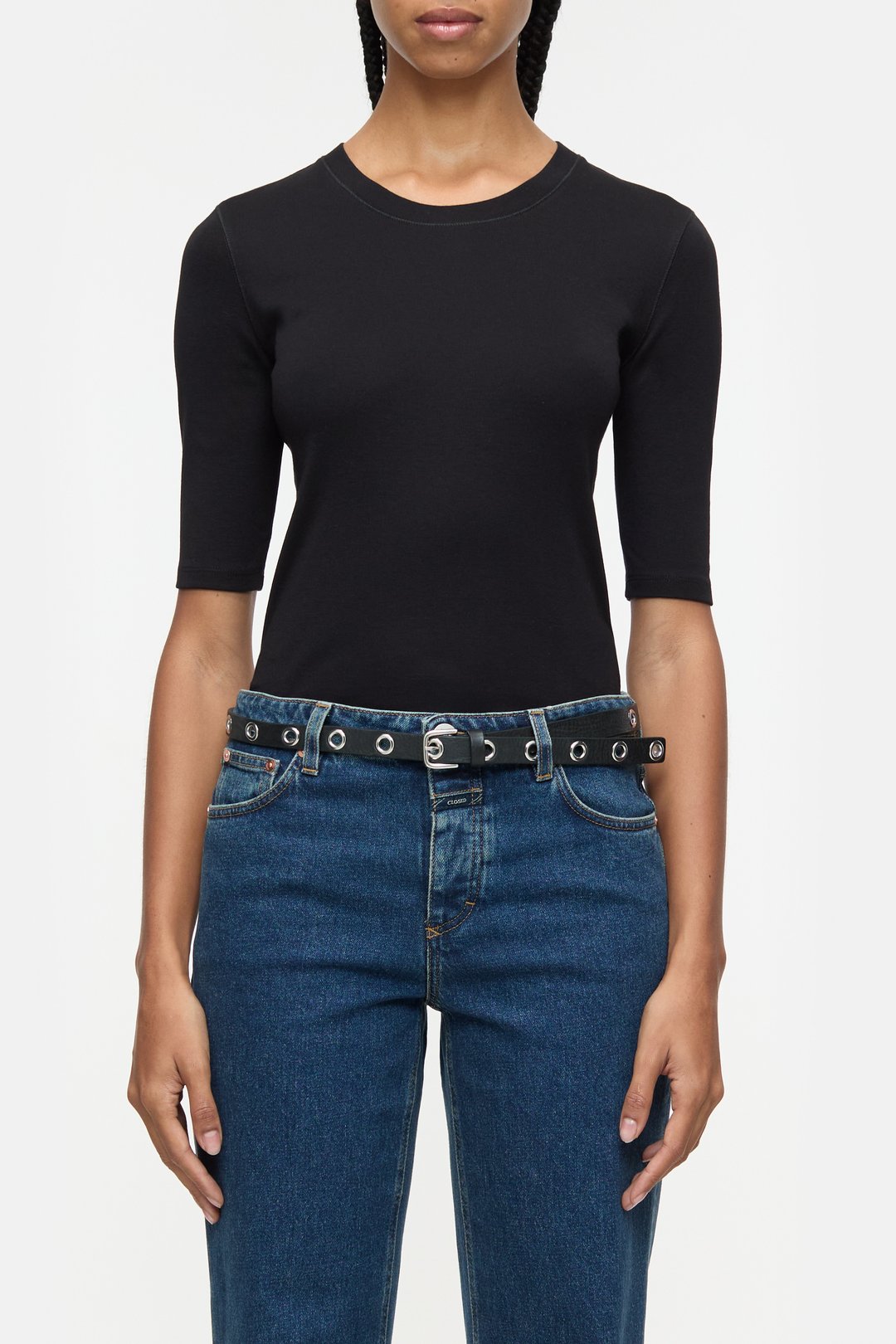 Shirt Crewneck kurzarm black