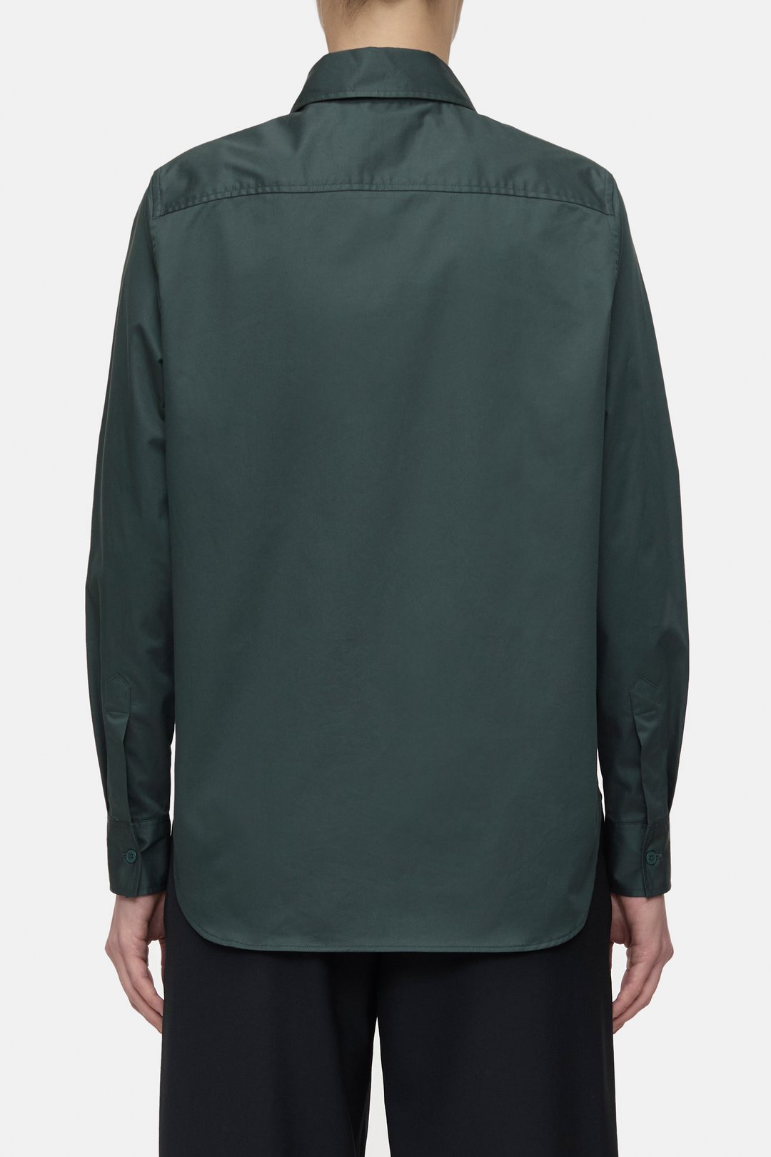 Bluse Baumwoll-Popeline pini green