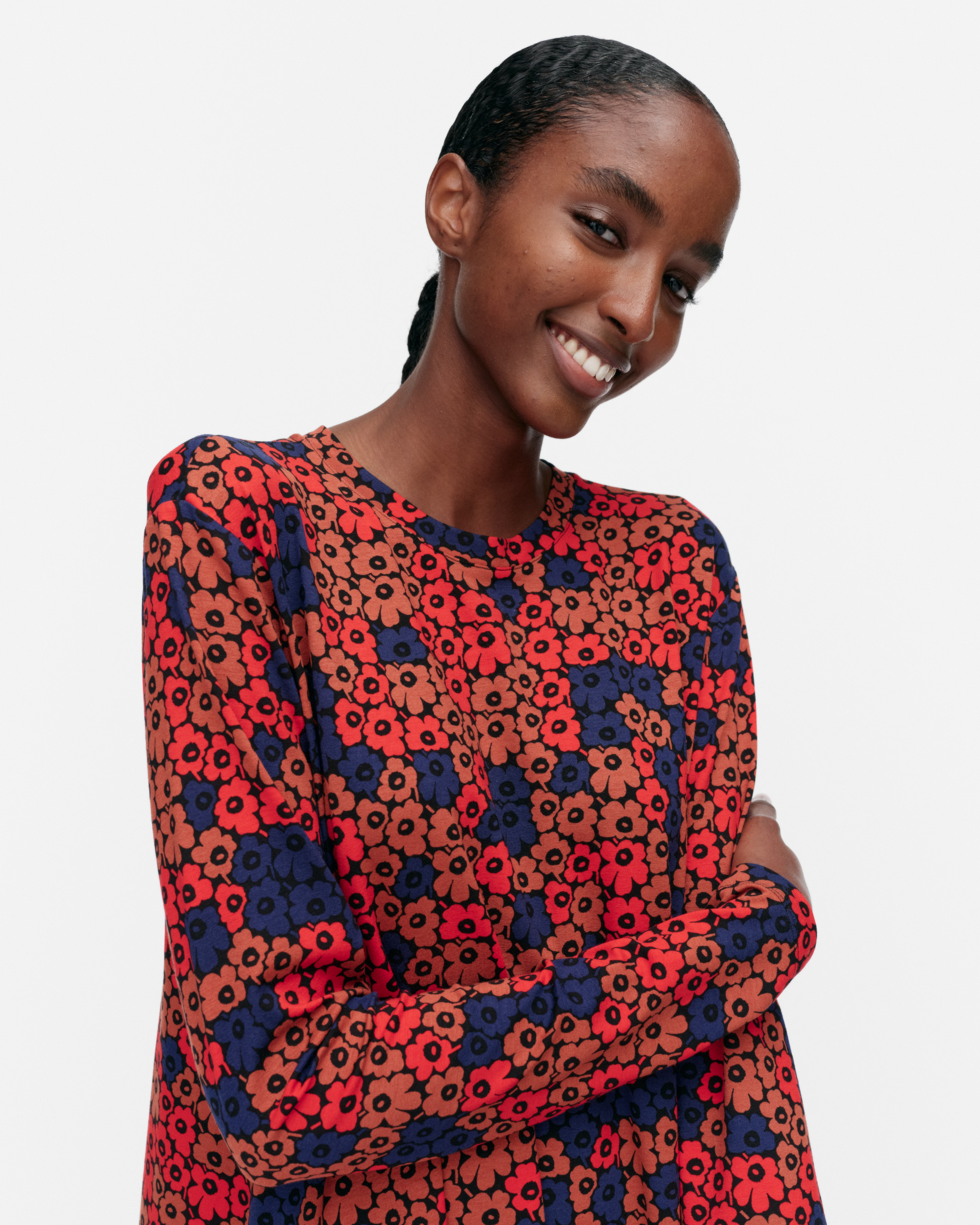 Kleid TERASSI Unikko red/blue
