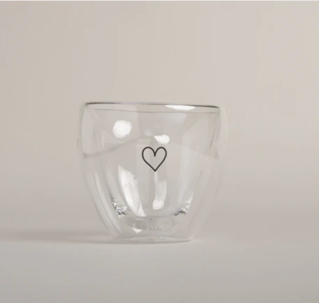 Doppelwandiges Herzglas Herz
