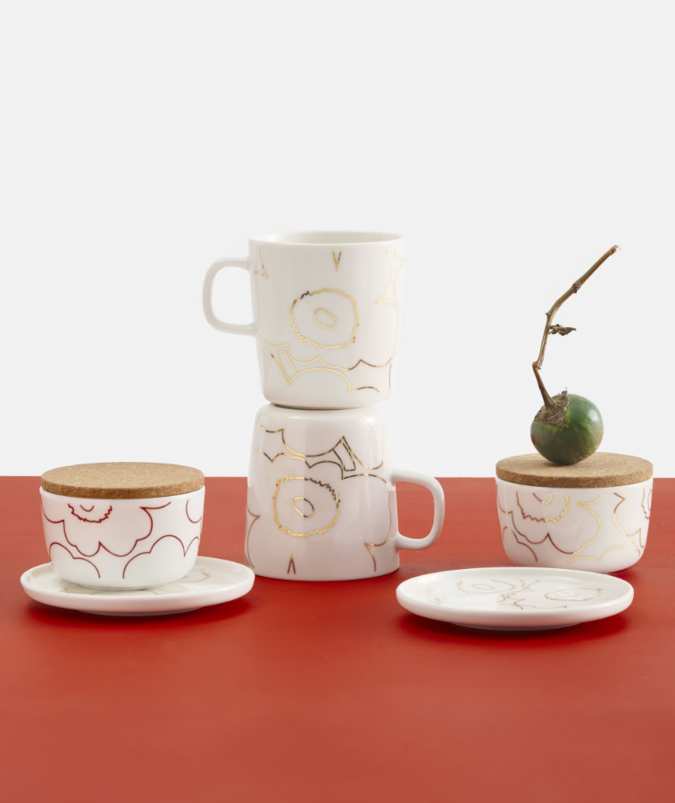 Beiteller PIIRTO UNIKKO white/gold