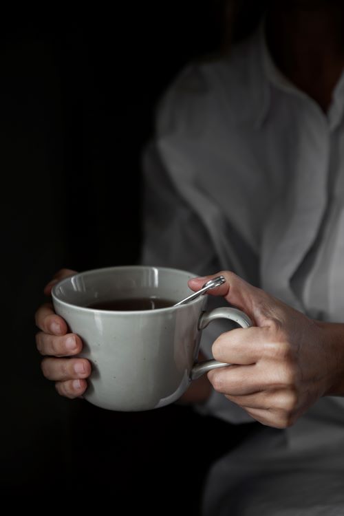 Teebecher FIKA sandgrau