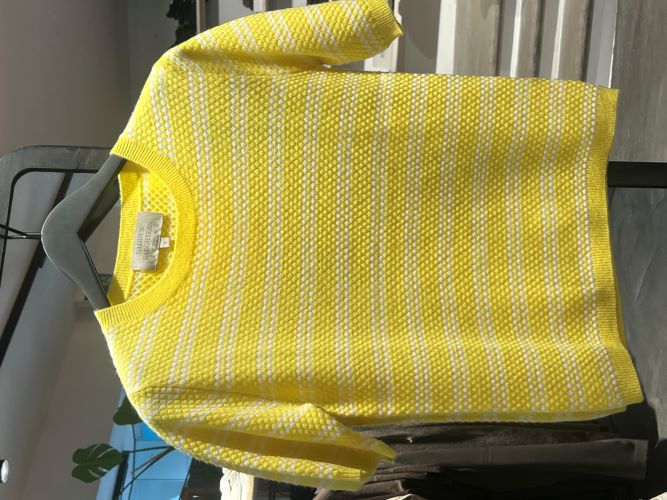 Kaschmir Pullover Benisa kurzarm bright yellow