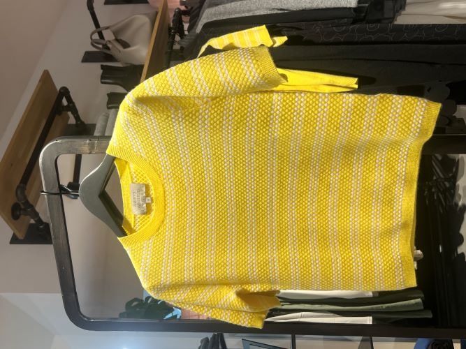 Kaschmir Pullover Benisa kurzarm bright yellow