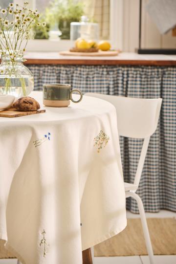 Tischdecke Flora butter cream