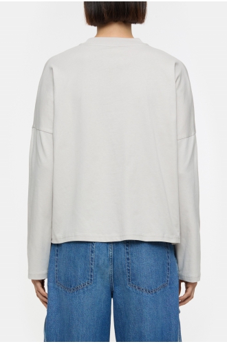 Shirt langarm soft grey