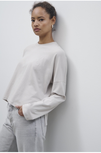Shirt langarm soft grey