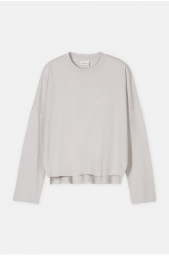 Shirt langarm soft grey