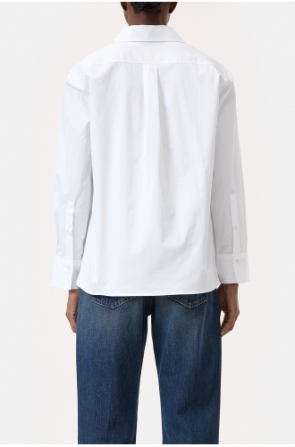 Bluse asymetric white