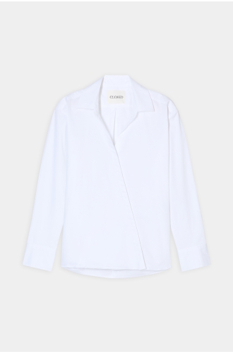 Bluse asymetric white