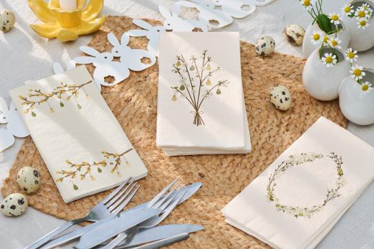 Servietten Ostergirlande