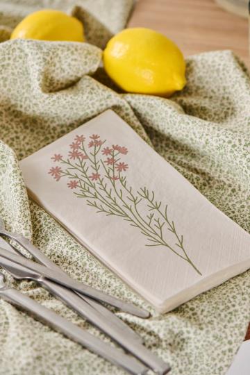 Servietten rosa Blume