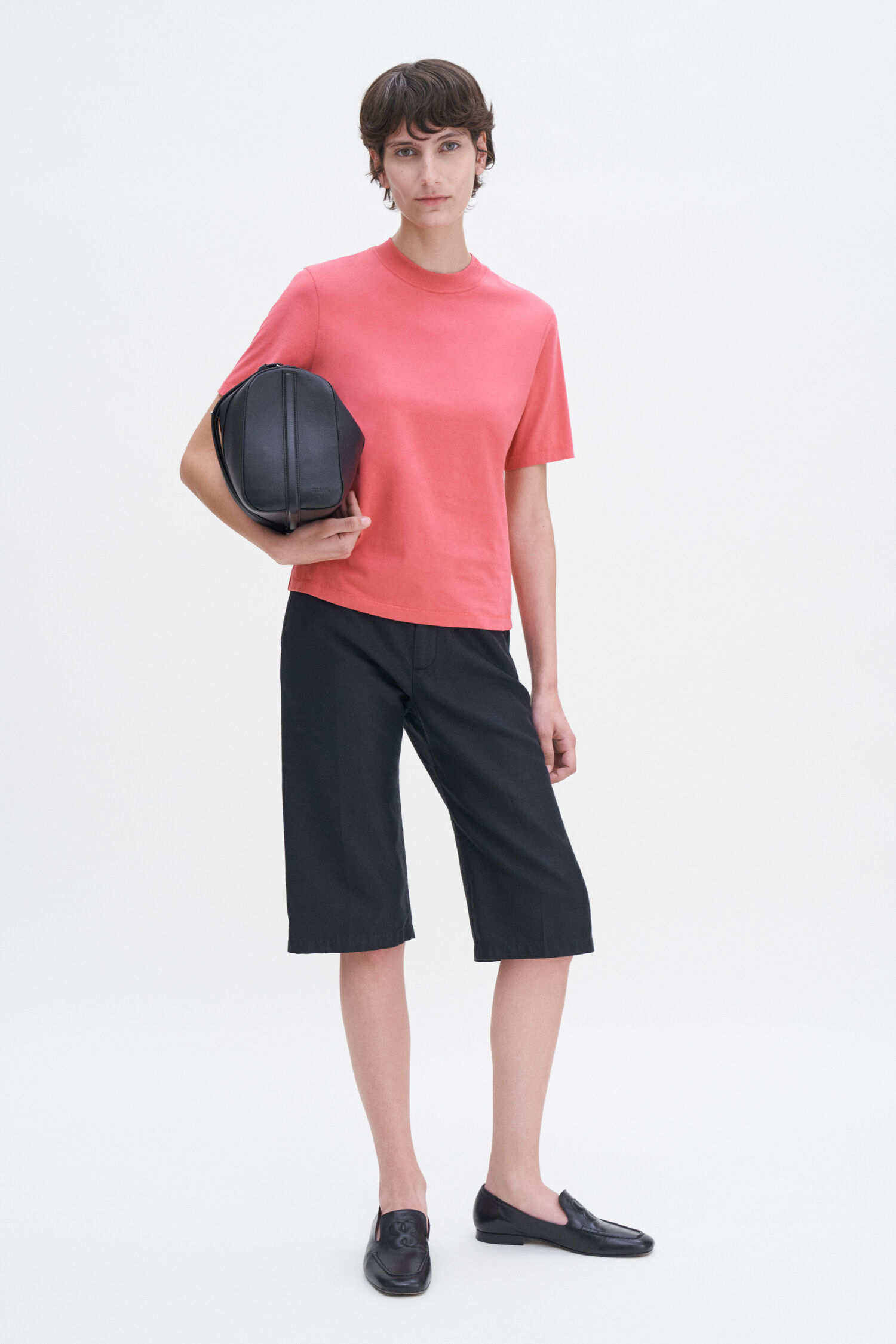 T-Shirt Mock Neck light raspberry