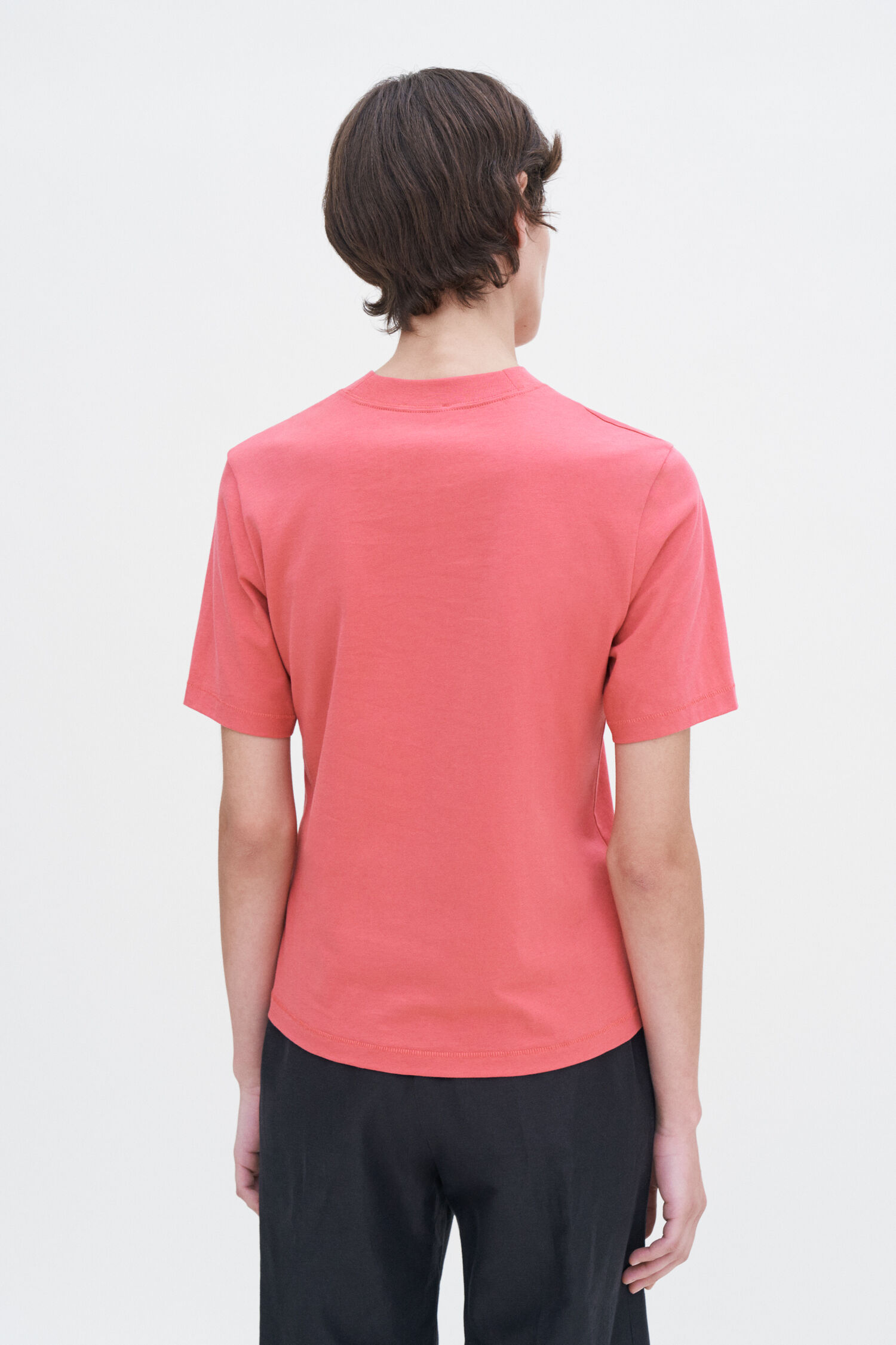 T-Shirt Mock Neck light raspberry