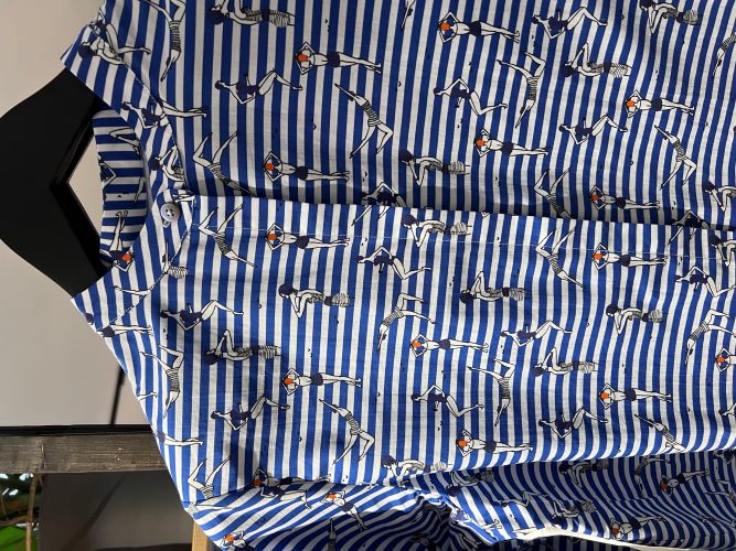Bluse Bineta Swimmers blue/ white stripes
