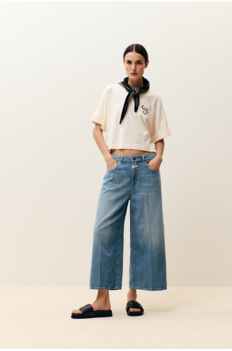 T-Shirt cropped ivory