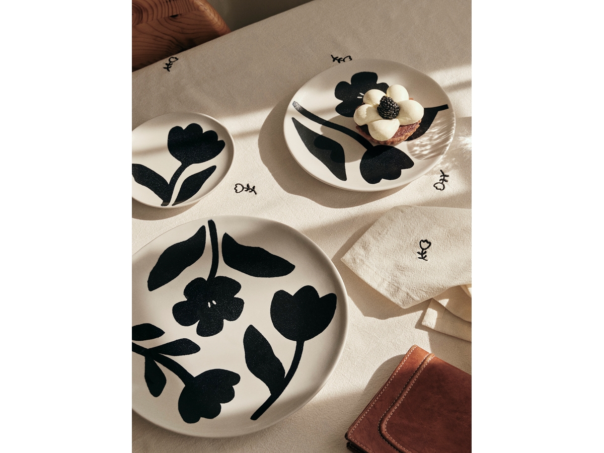 Beiteller Flora black/off white