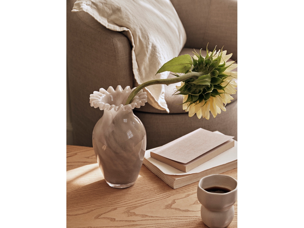 Vase Jasmin Taupe Warm Grey