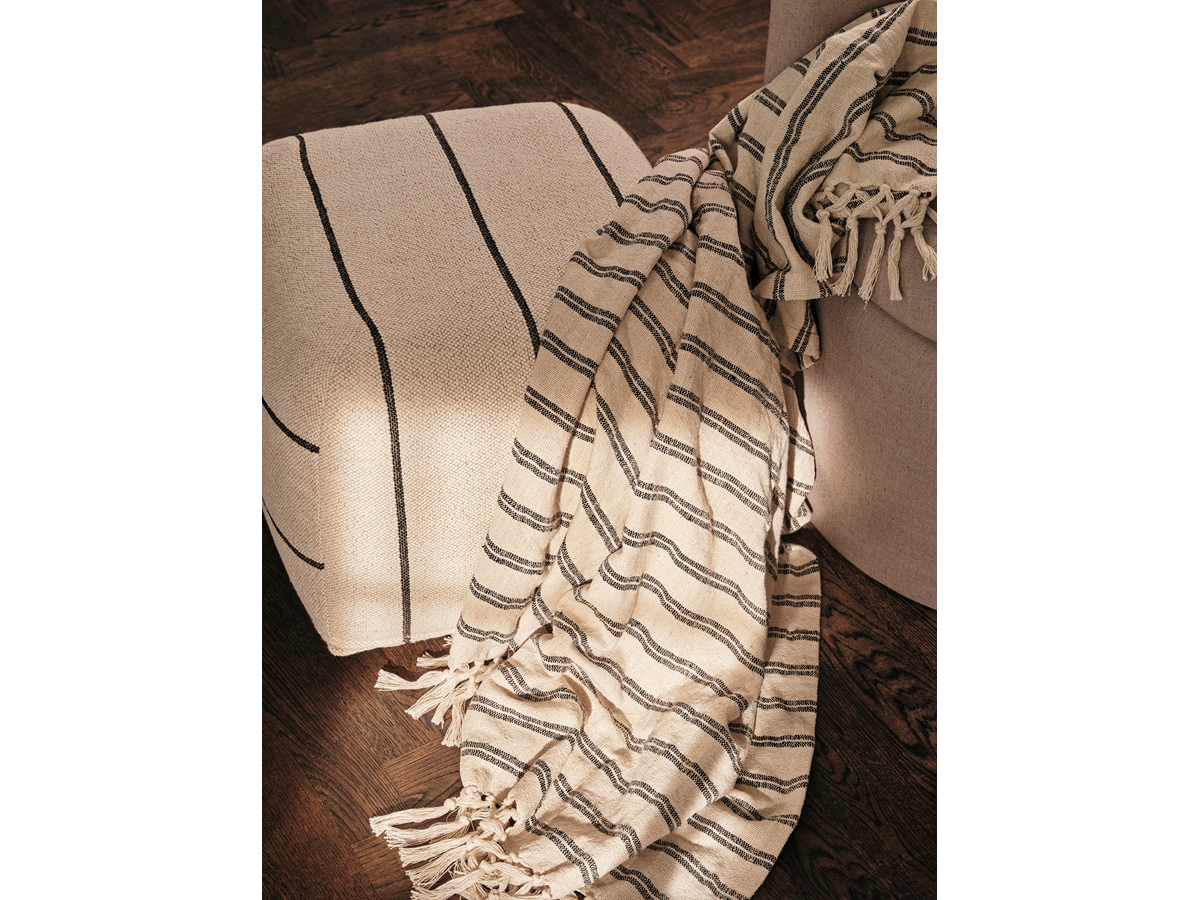 Decke Elly Black/ Natural