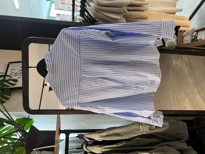 Bluse Lismore block stripes skylar/ white