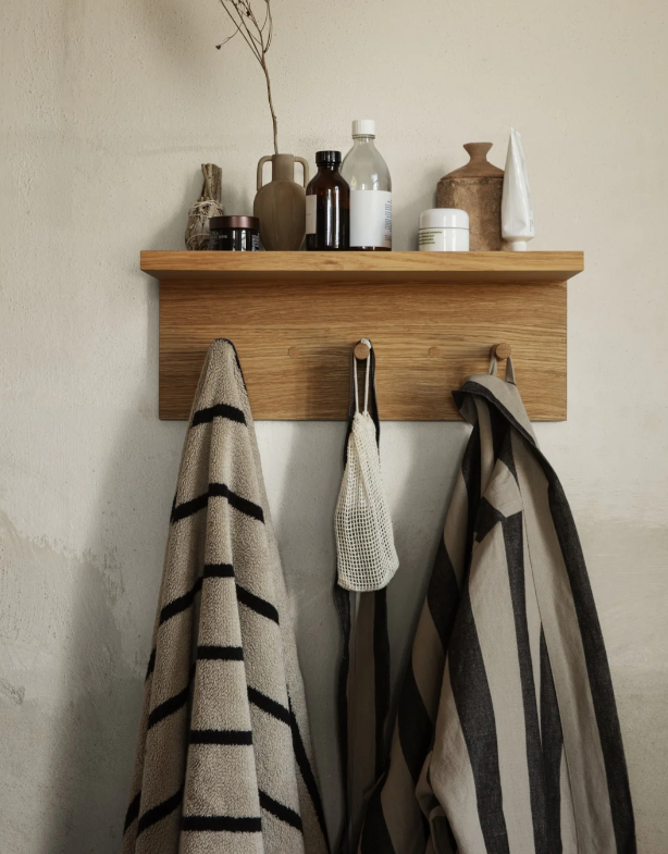 Badetuch ALEE sand/black