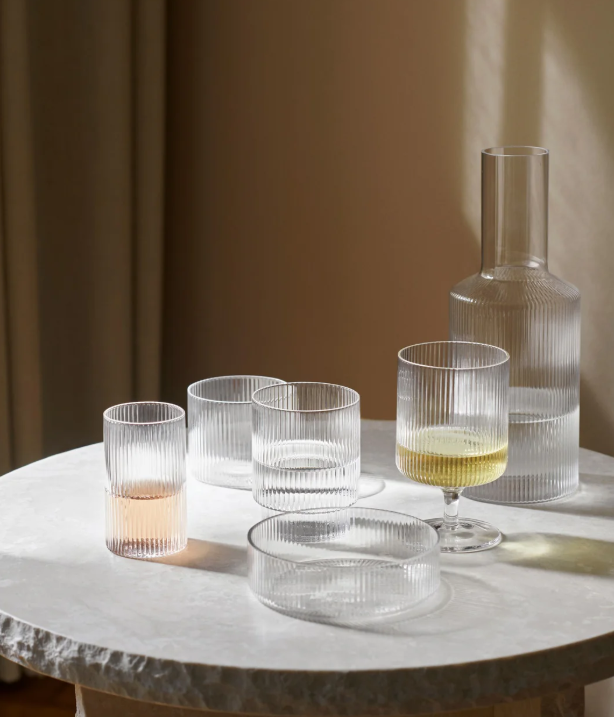 Trinkglas RIPPLE 4er Set clear