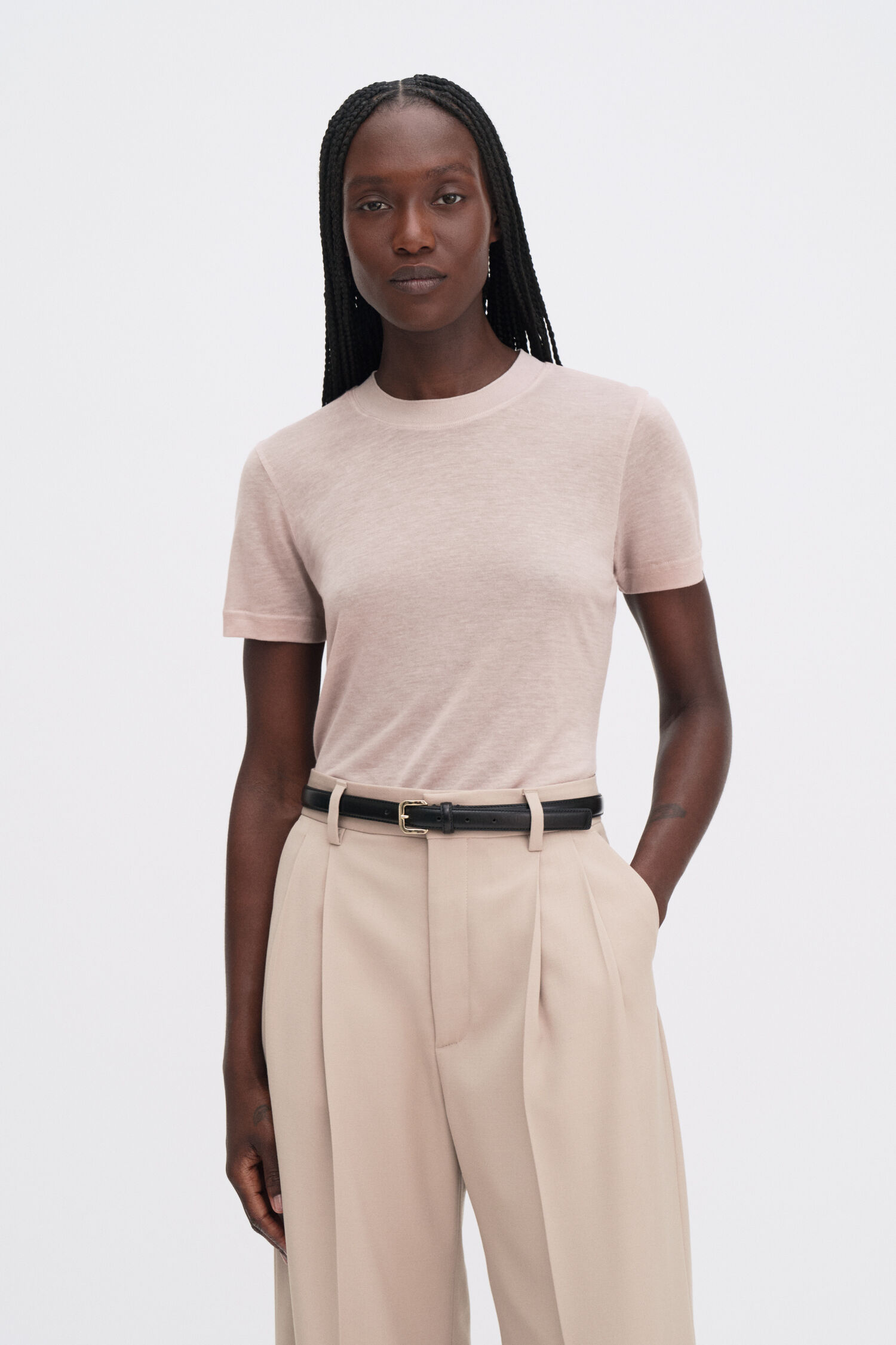 T-Shirt Lyocell Cashmere dusty pink