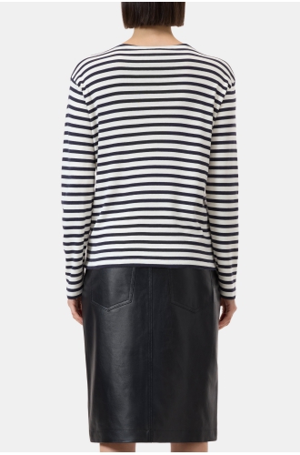 Shirt langarm Bauwollmix dark night