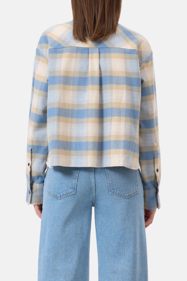 Bluse Cropped powder blue